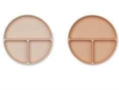 Liewood rose mix tallerken Harvey silikone (2-pack)